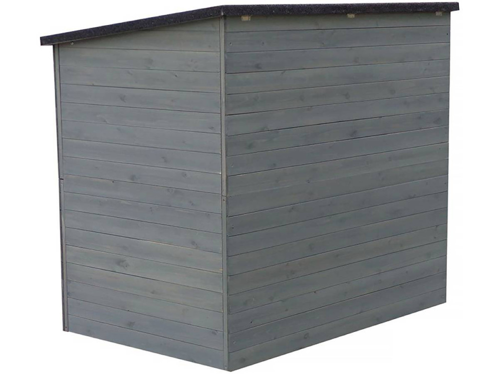 Skrzynia ogrodowa "Caja" drewniana - 137 x 91 x 121 cm - Antracyt