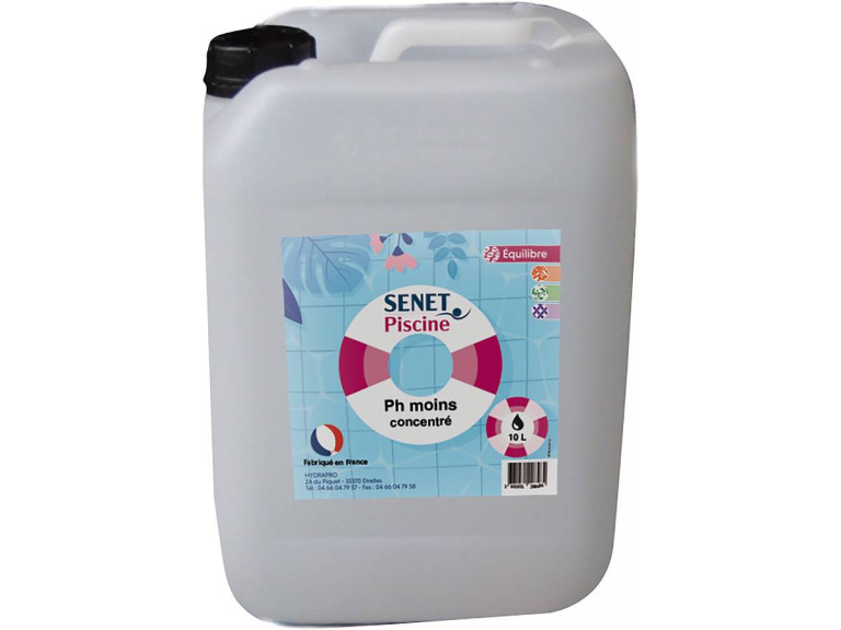 Pynny koncentrat PH minus "Senet Piscine" - 10 litrów