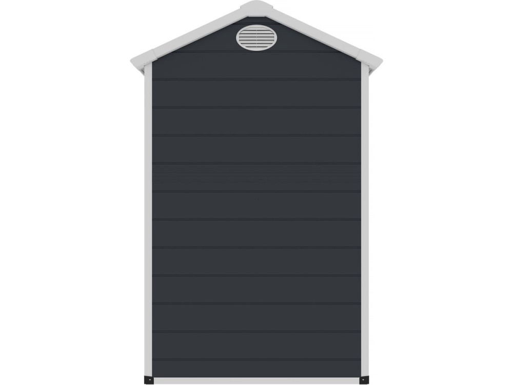Wiata ogrodowa z ywicy "Texas" - zestaw do kotwienia w zestawie - 2.47 m² - antracyt