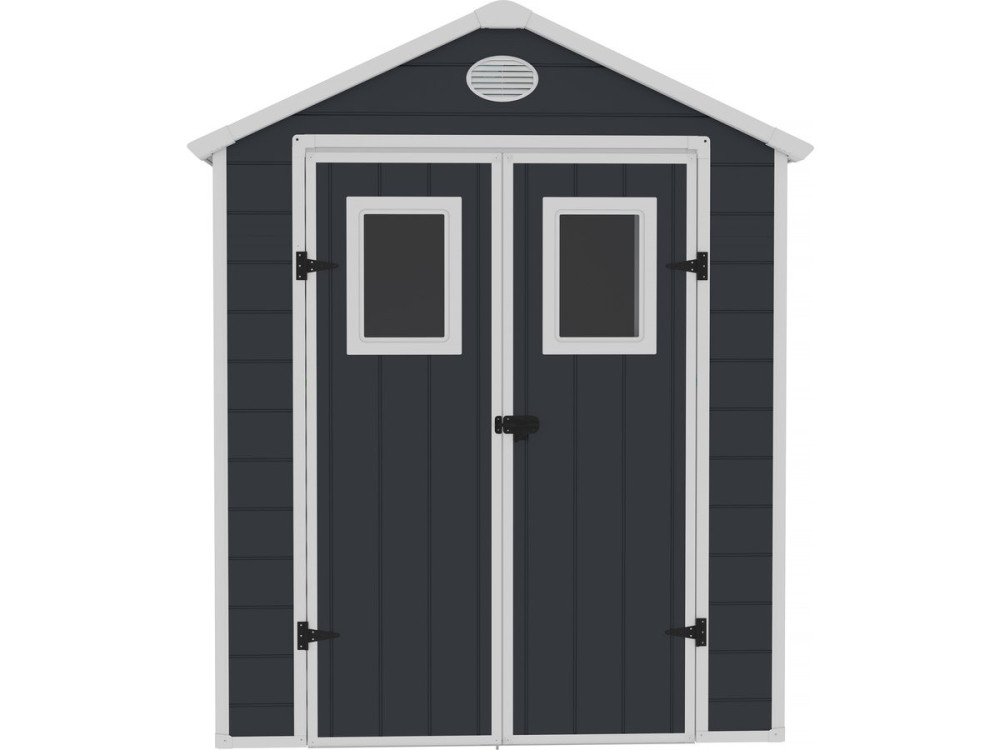 Wiata ogrodowa z ywicy "Texas" - 6,88 m² - zestaw do kotwienia w zestawie - antracyt