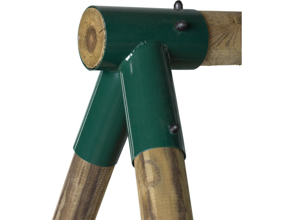 Drewniany zestaw hutawkowy "Lana" - Z 2 huśtawkami i 1 przeciwległą.