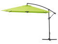 Parasol ogrodowy "Ilios 3" z boczn nogą - Aluminium - Kwadratowy - 3 x3 m - Zielony