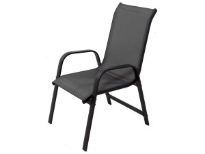 Fotel ogrodowy aluminiowo-tekstylenowy Porto” - Phoenix - Ciemnoszary - Zestaw 2 szt. 2