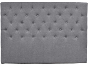 Pikowany zagówek do łóżka "Deco" - 189 cm - Szary - Z tkaniny