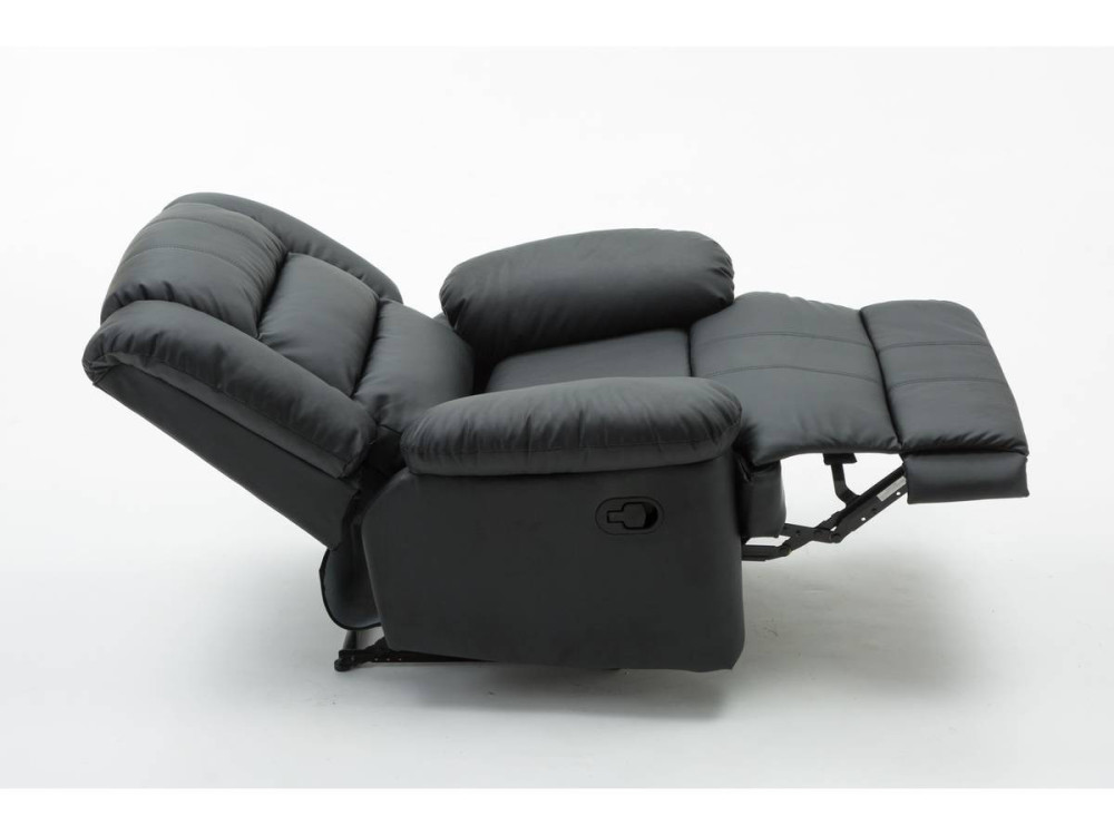 Fotel wypoczynkowy "Buckingham" - 85 x 93 x 100 cm - Czarny