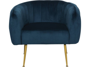 Fotel z weluru Diana” - 1 miejsce - Niebieski 2