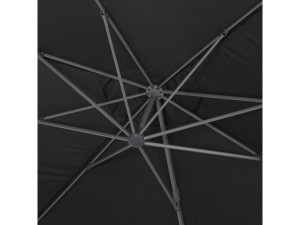 Parasol ogrodowy "Sun 4" - Prostoktny - 3 x 4 m - Czarny - Obciążniki w zestawie 2