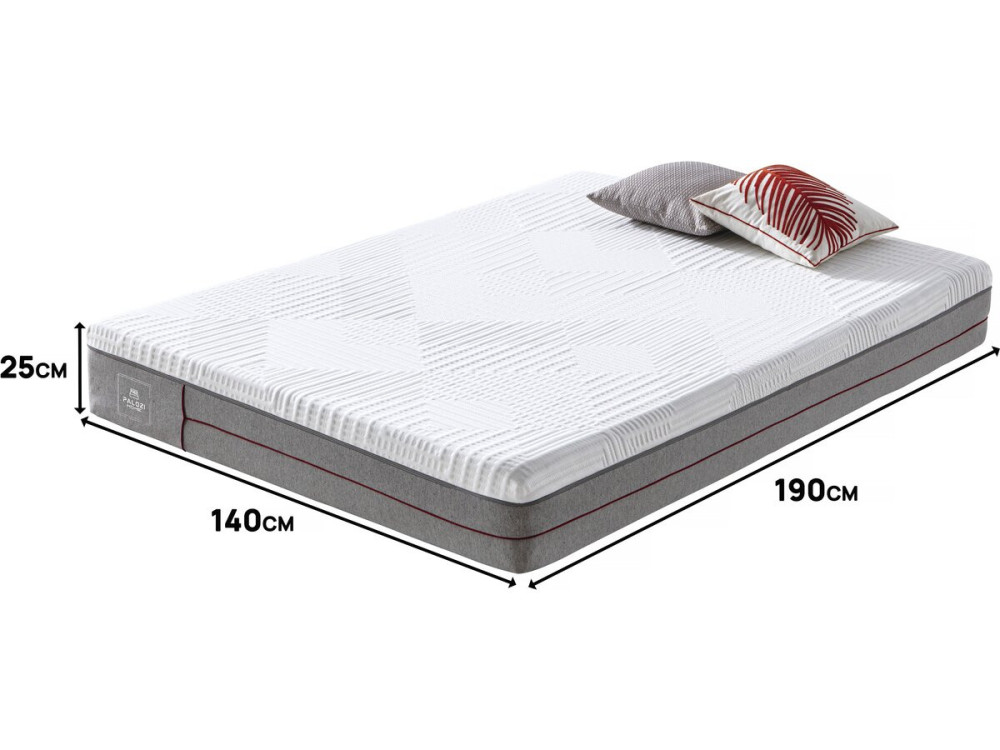 Materac z pianki memory „Houria” – 140 x 190 cm