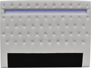 Zagłówek do łóżka "Deco" z podświetleniem LED - 169 cm - Biały
