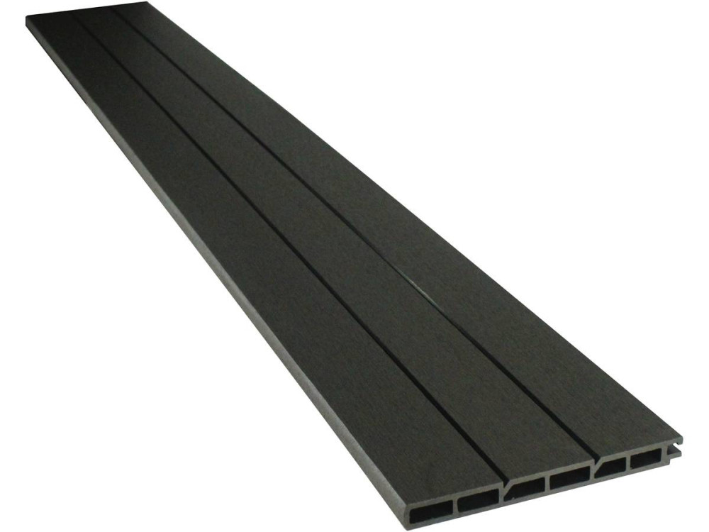Zestaw ogrodzenia kompozytowego 4,8m x 1,6m - bezpatny zestaw mocujący - ciemnoszary