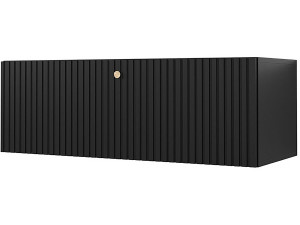 Meuble TV Suspendu "Waldi Riflo" - 100 x 34 x 40 cm - Noir