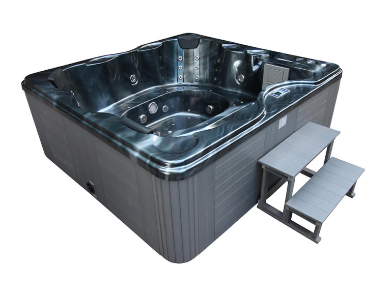 Spa "Cuba" 6 miejsc - zbiornik szary - system Balboa + zintegrowany Bluetooth - 220x210x80cm