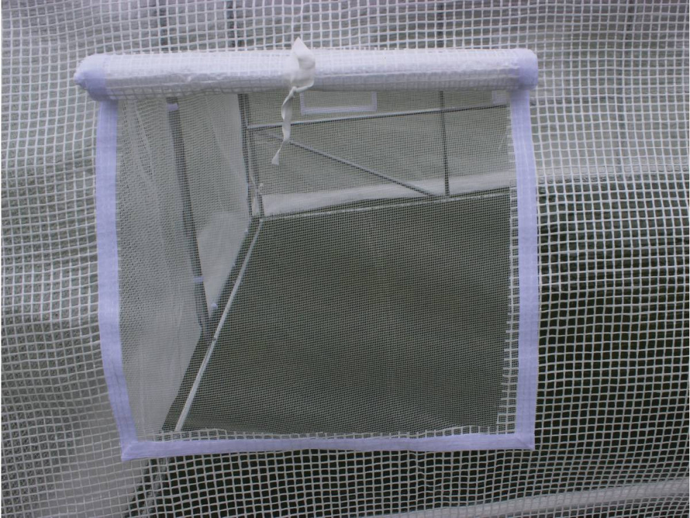 Szklarnia-tunel ogrodowy z drzwiami "Mimosa" - 180 g/m² - 24 m² - 8 x 3 x 2 m