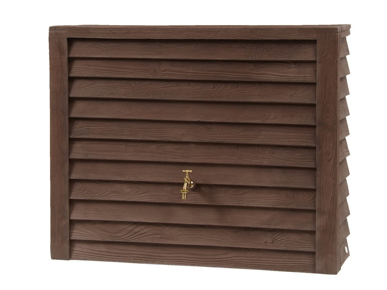 Kit réservoir mural woody 350L bois foncé