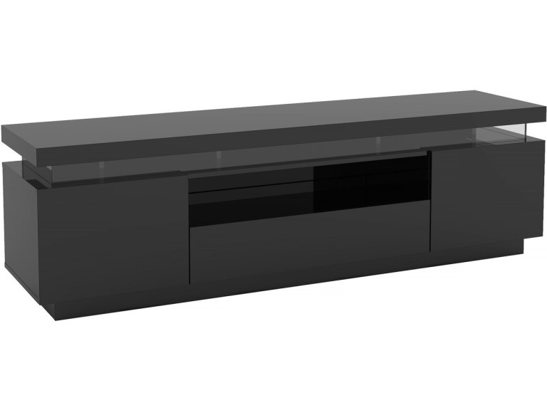 Podstawa pod telewizor LED lakierowana Ruth" - 165 x 40 x 49 cm - Czarny