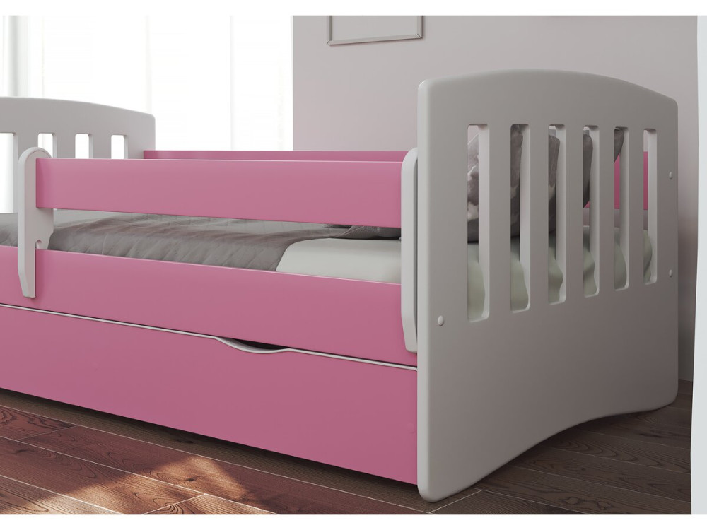 Lit enfant "classic" - 160 x 80 cm - Rose