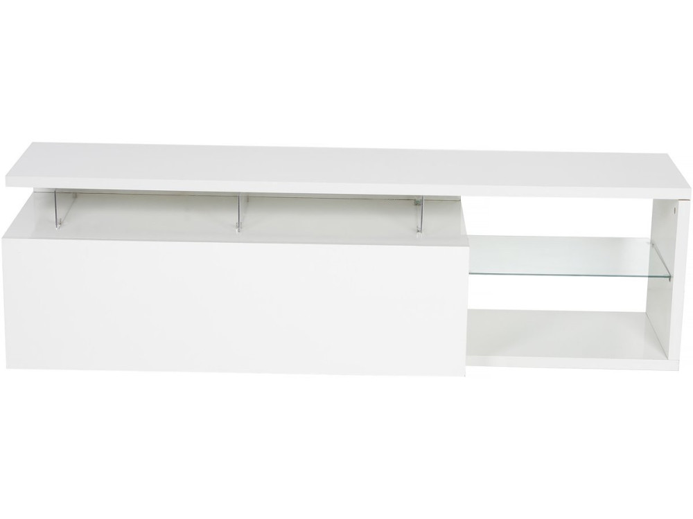 Podstawa pod telewizor LED lakierowana "Penny" - 150 x 41 x 38 cm - Biały