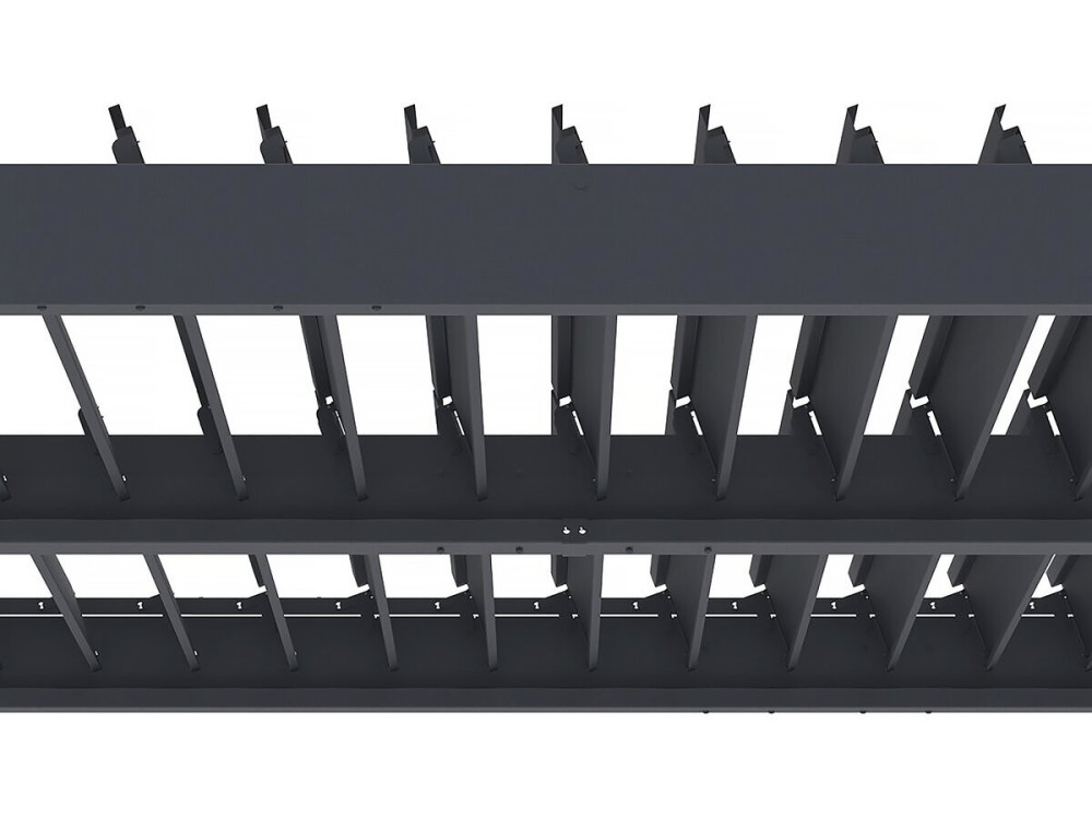 Pergola bioklimatyczna z aluminiowa dioda LED „Windsor” 3 x 3 - Szara