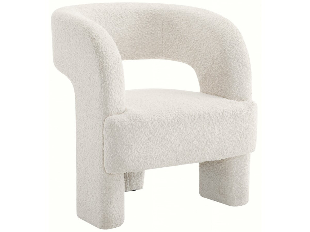 Designerski fotel "Madison" na 3 nogach - Bialy