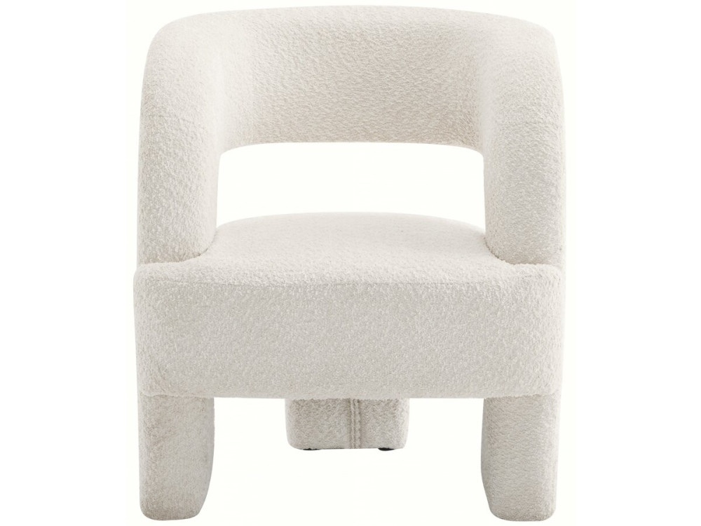 Designerski fotel "Madison" na 3 nogach - Bialy