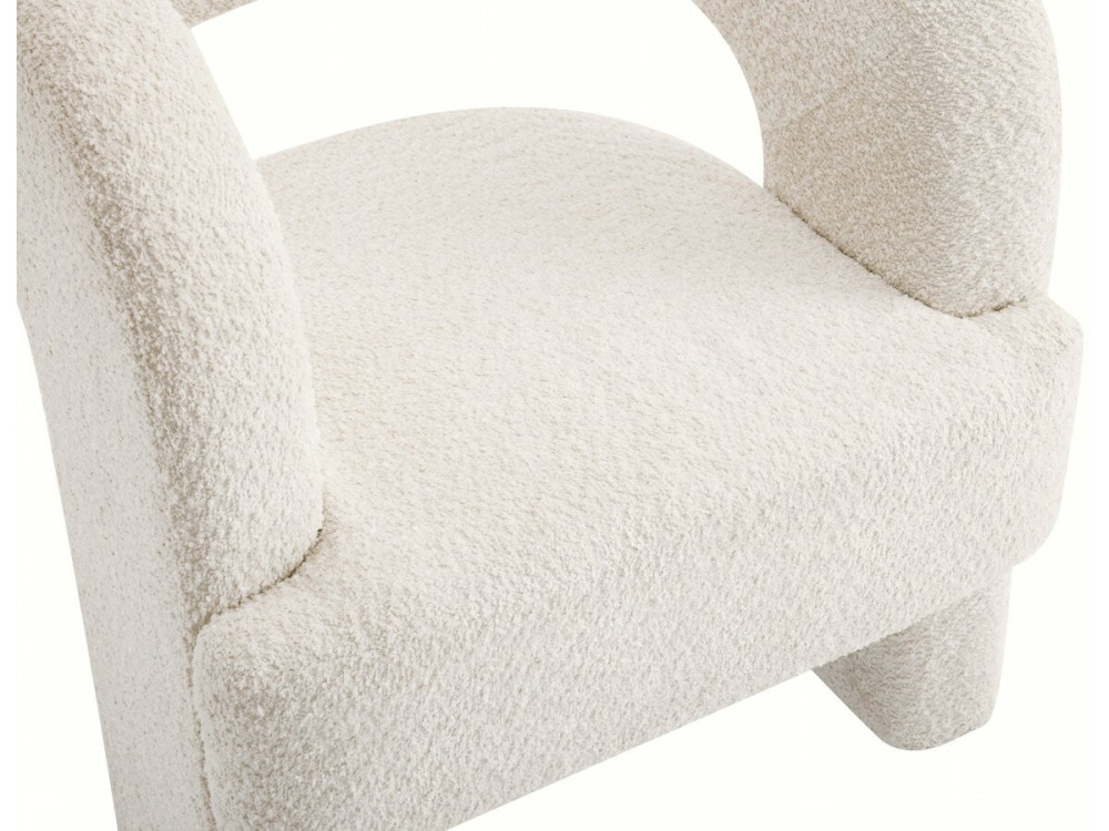 Designerski fotel "Madison" na 3 nogach - Bialy