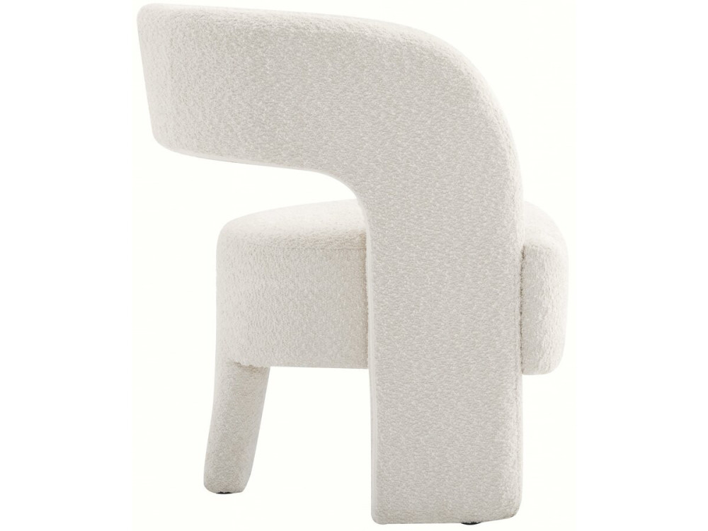 Designerski fotel "Madison" na 3 nogach - Bialy