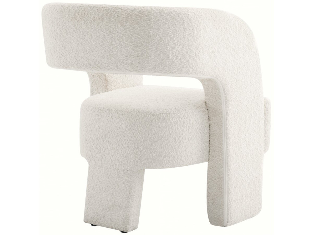 Designerski fotel "Madison" na 3 nogach - Bialy