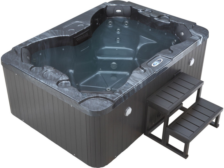 Spa LED "Haiti" - 4 miejsca - 210 x 152 x 78 cm - Szare