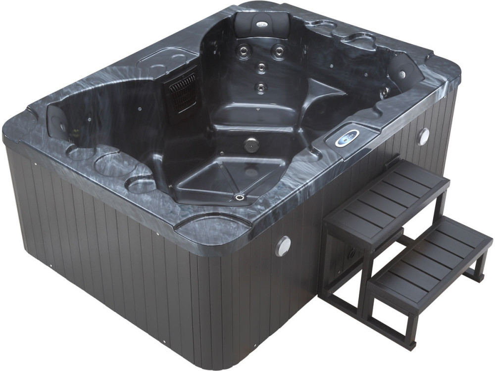 Spa LED "Haiti" - 4 miejsca - 210 x 152 x 78 cm - Szare