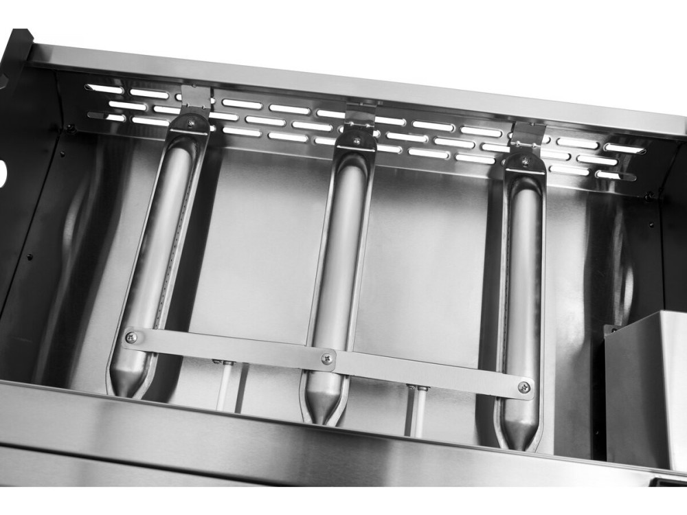 Płyta grillowa gazowa 3-palnikowa "Jolly" - 7,5 kW - szara