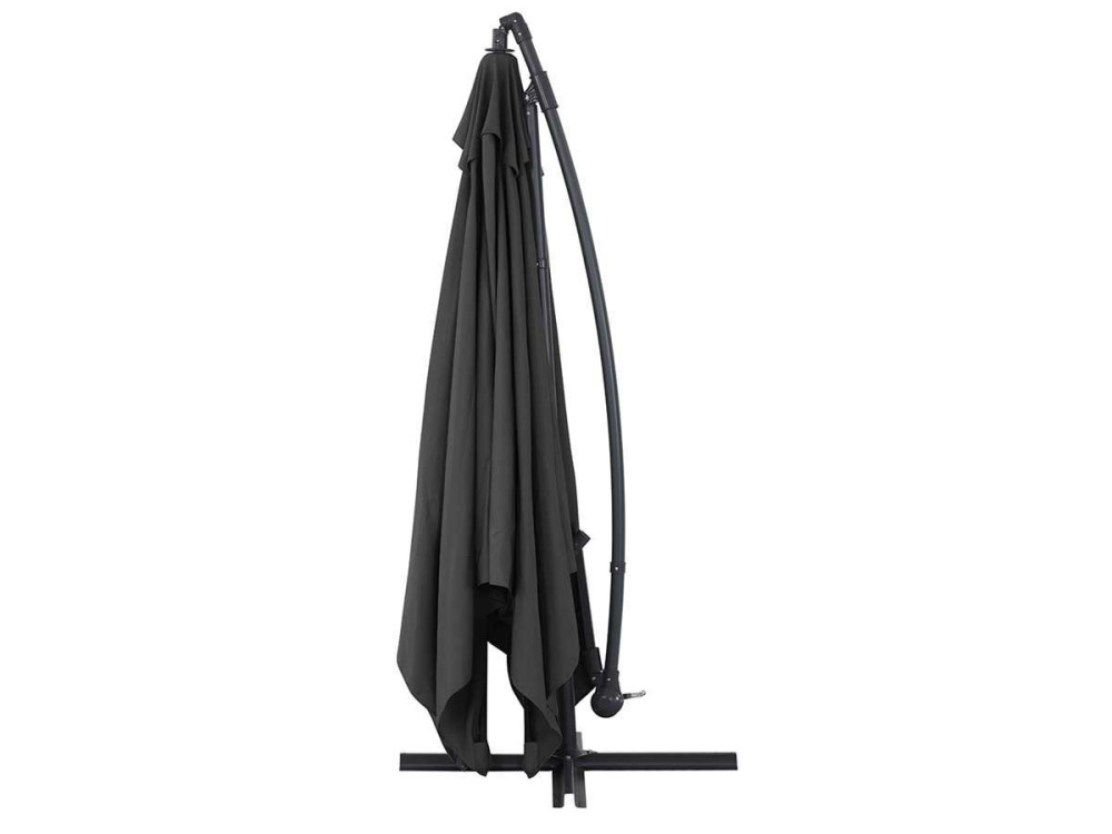 Parasol ogrodowy "Ilios 3" z wysięgnikiem - Aluminium - Kwadratowy -  3 x3 m - Czarny