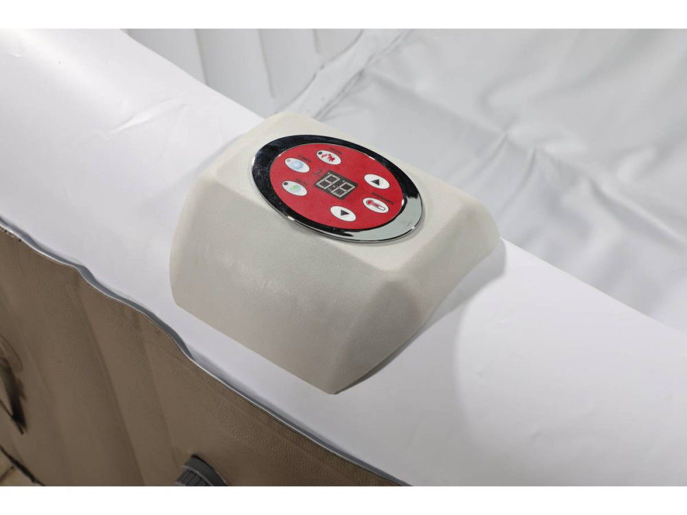 Dmuchane spa "Monac" z PVC - 4 miejsca - Szaro-brzowe/kremowe