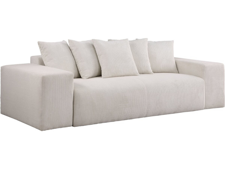 3-osobowa sofa sztruksowa "Rivoli" - beżowa