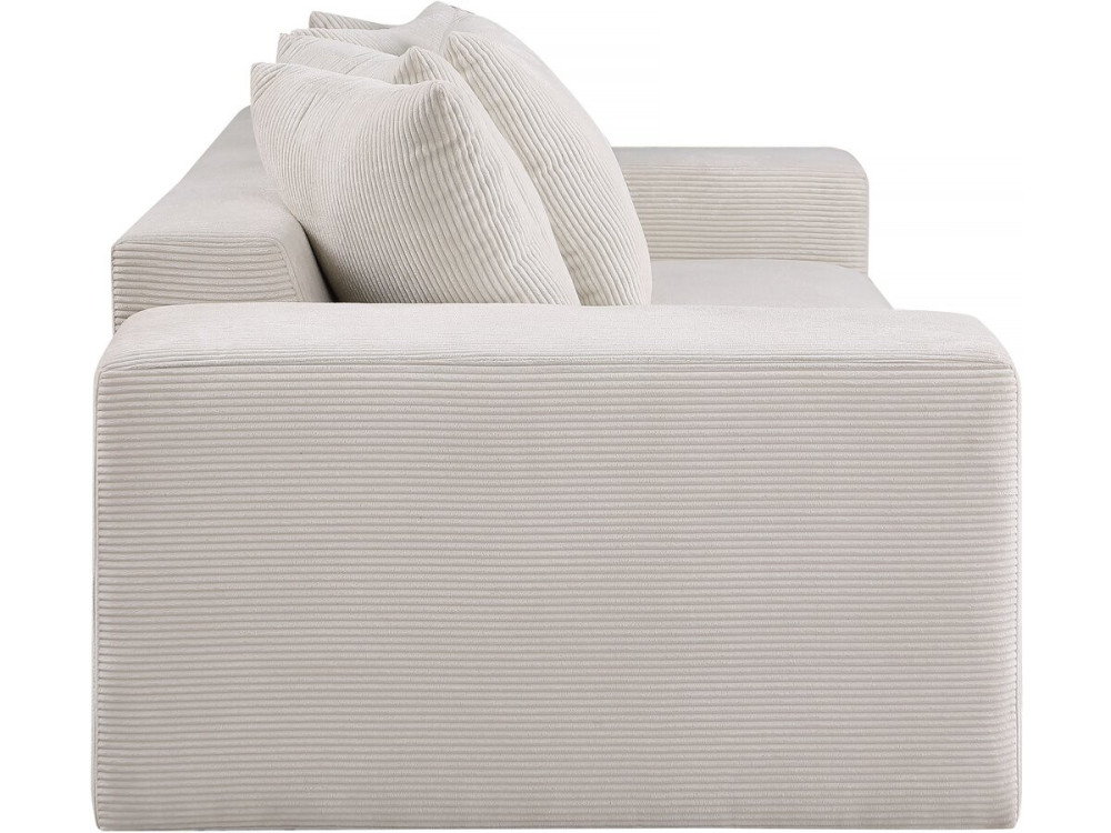 3-osobowa sofa sztruksowa "Rivoli" - beżowa