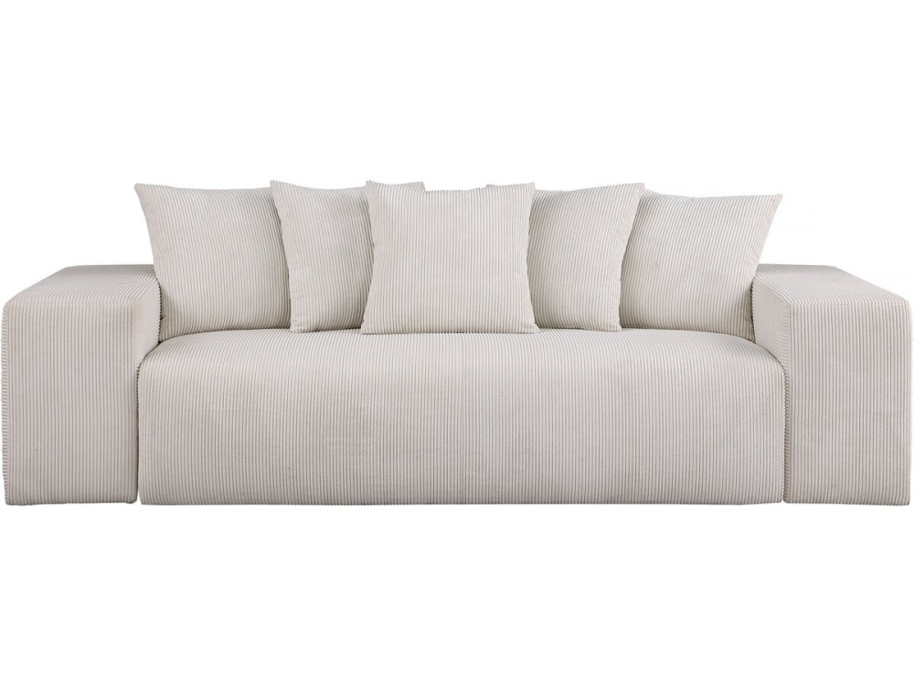 3-osobowa sofa sztruksowa "Rivoli" - beżowa