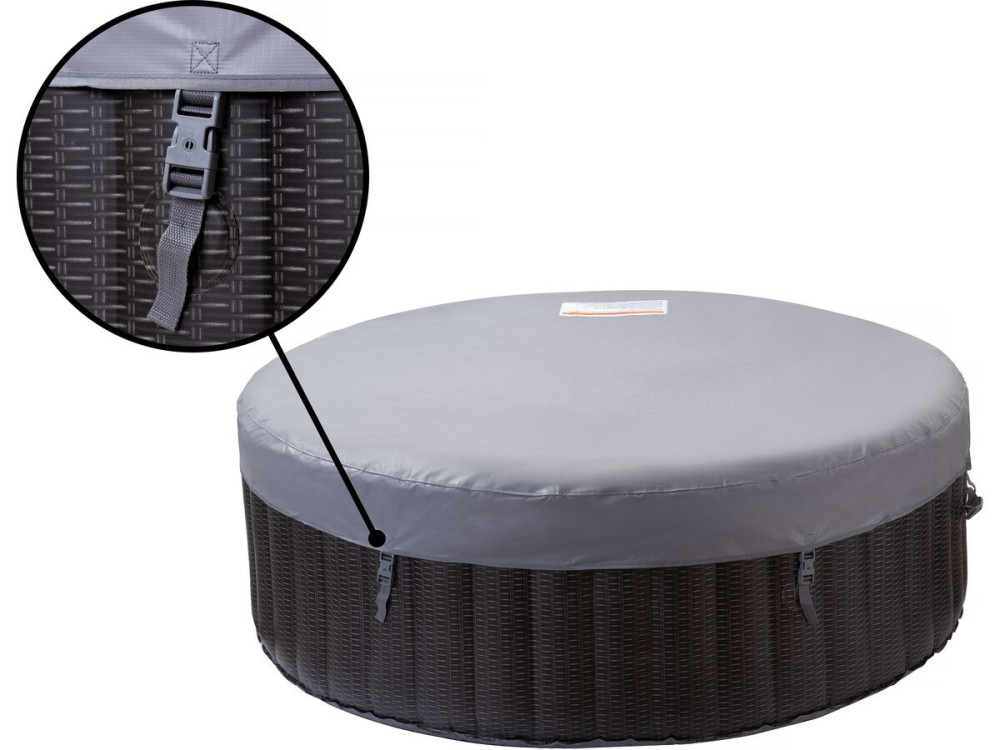 Nadmuchiwane spa z PVC „Malaga” - 4 miejsca - Szare