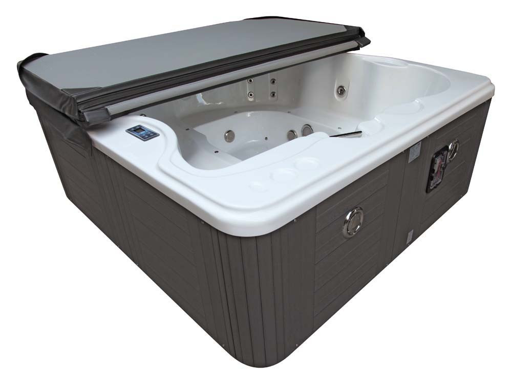 Spa "Cuba" - 6 miejsc - Biały zbiornik - System Balboa + wbudowana stacja na iPhone'a - 220x210x80cm