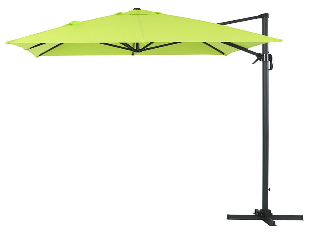 Parasol ogrodowy Sun 4” - Z aluminium - Prostokątny - 3 x 4 m - Zielony