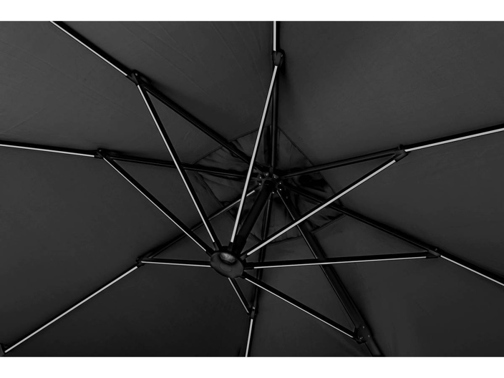 Parasol ogrodowy LED Alu "Sun 4 Luxe" - Prostokąt - 3 x 4 m - Statecznik w zestawie