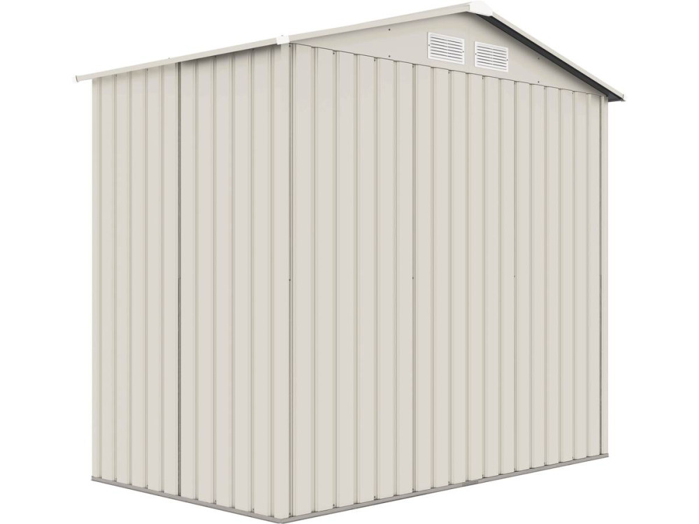 Metalowa altana ogrodowa "Nebraska" - 4,07 m² - Beige/Grey antracyt