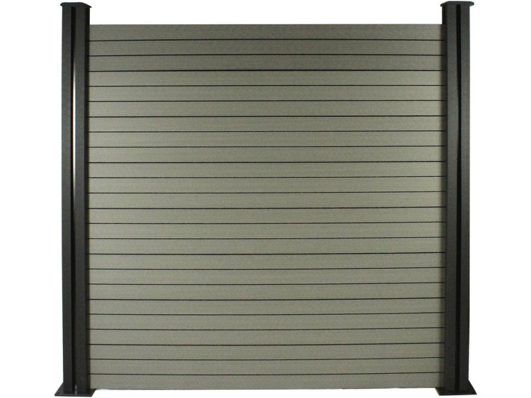 Zestaw ogrodzenia kompozytowego 4,8 x 1,6m - bezpłatny zestaw mocujący - szary