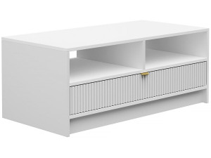 Stolik kawowy Tireno - 100 cm X 40 cm X 50 cm - biały