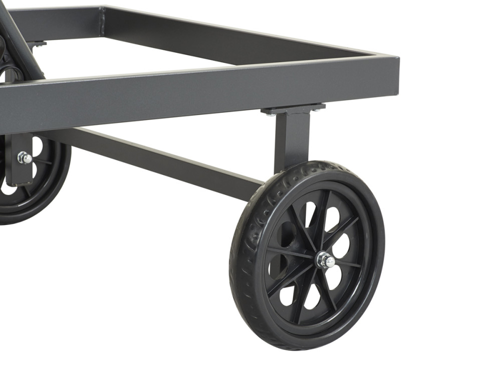 Leak ogrodowy "Bella" z tekstylenu i aluminium - Phoenix - Szaro-brązowy