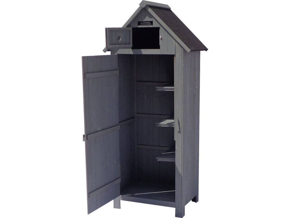Szafka ogrodowa „Cabanon” - 77 x 54,5 x 179 cm - Antracyt