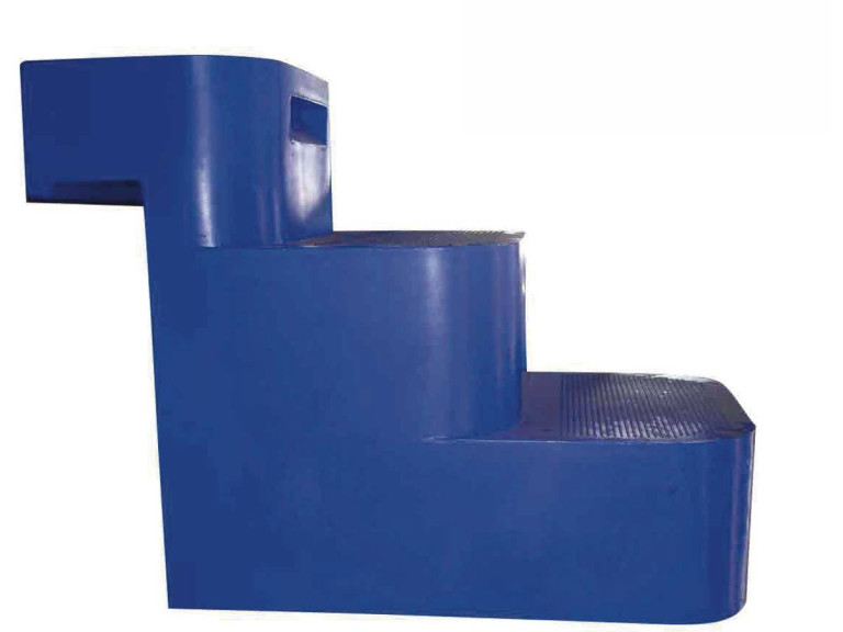 Schody "Sauve-Chien" - 3 niebieskie stopnie - 77 x 15 x 58,5 cm