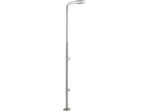 Klasyczny prysznic basenowy "Angel" ze spłukiwaniem stóp - wys. 212,8 cm - stal