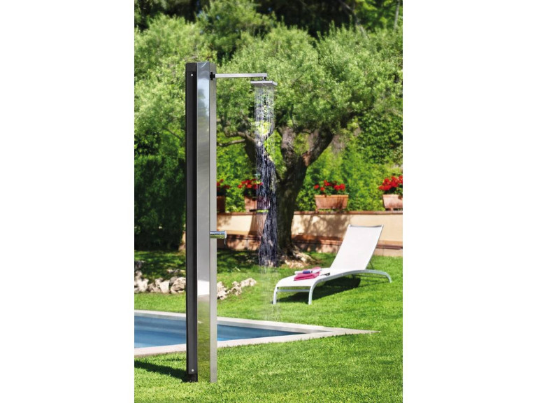 Solarny prysznic basenowy "Niagara" - 30 l - wys. 215,7 cm - stal