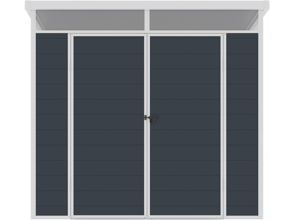 Szopa ogrodowa z żywicy "Detroit" - szara - 4,54 m² - 1,91 x 2,38 m