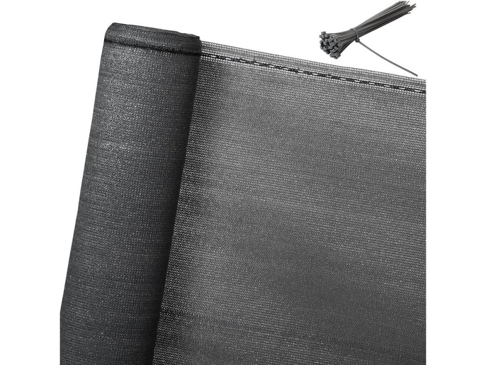 Zasłona syntetyczna "Verdo" - 2 x 10 - 90g/m² - Szara