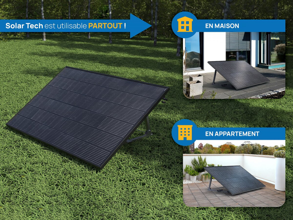 Panel sloneczny typu plug and play „Solar Tech” o mocy 400 W – zestaw startowy